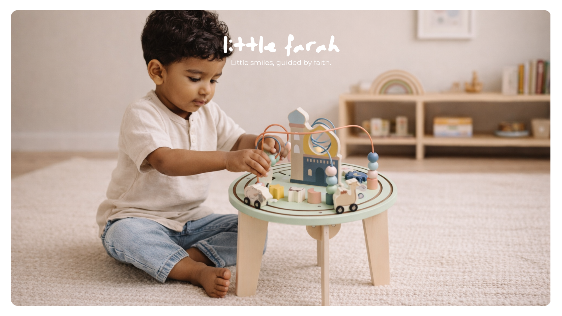 Rustig houten islamitisch speelgoed van Little Farah